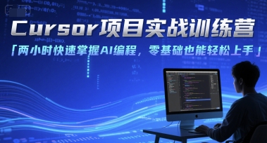 Cursor项目实战训练营，两小时快速掌握AI编程，零基础也能轻松上手-入圈