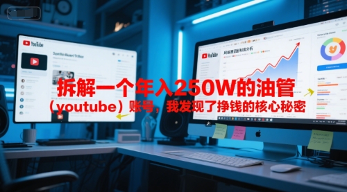 付费文章：拆解一个年入250W的油管（youtube）账号，我发现了挣钱的核心秘密-入圈