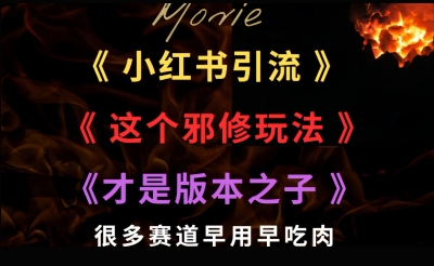 最近小红书引流这个邪修玩法才是版本之子，很多赛道早用早吃肉-入圈