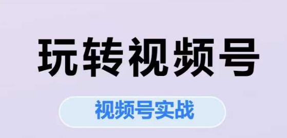 玩转视频号，视频号实战系列课-入圈