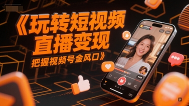 玩转短视频直播变现，把握视频号金风口-入圈