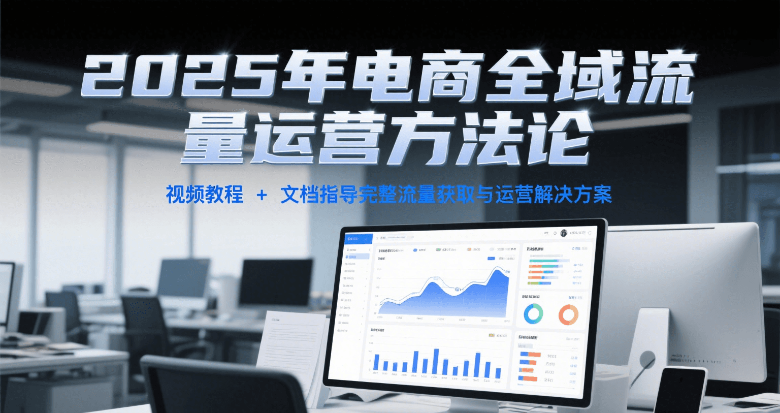 2025年电商全域流量运营方法论，视频教程+文档指导完整流量获取与运营解决方案-入圈