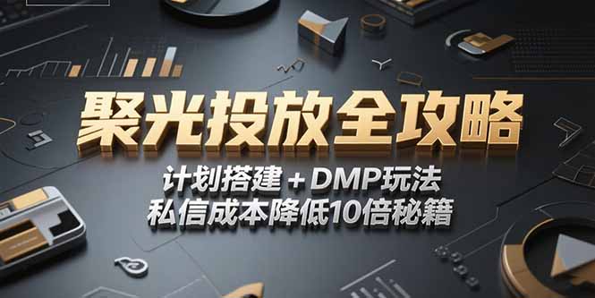 （15254期）2025小红书聚光投放全攻略，计划搭建+DMP玩法，私信成本降低10倍秘籍-入圈