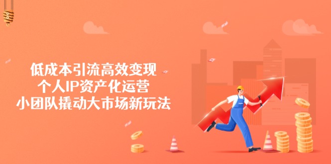 （14555期）低成本引流高效变现，个人IP资产化运营，小团队撬动大市场新玩法-入圈