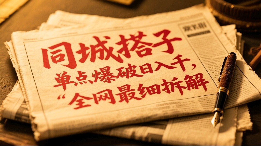 同城搭子群19.9单点爆破日入千，搭子组局月入万，全网最细拆解-入圈