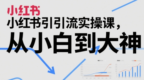 小红书引流实操课，从小白到大神-入圈