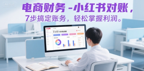 电商财务-小红书对账，7步搞定账务，轻松掌握利润-入圈