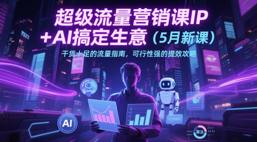 超级流量营销课IP+AI搞定生意（5月新课）干货十足的流量指南，可行性强的提效攻略-入圈