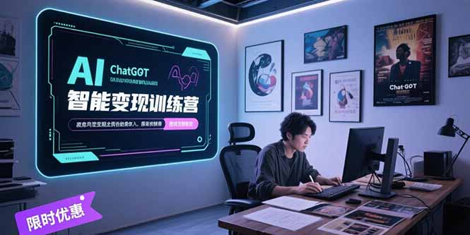 （15389期）AI智能变现训练营，ChatGPT写作变现，电影解说制作，图文带货方法论-入圈