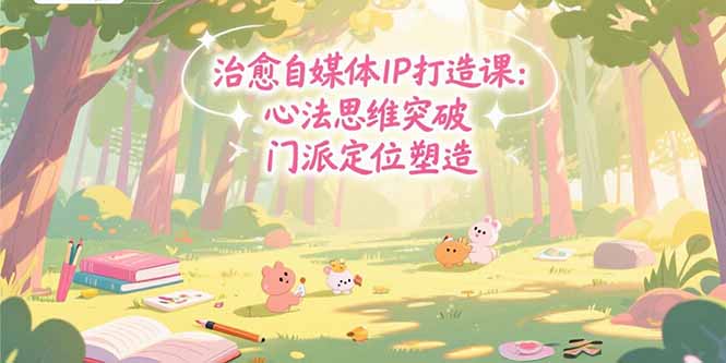 （15464期）治愈自媒体IP打造课：心法思维突破，门派定位塑造，商业闭环搭建-入圈
