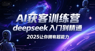 AI获客训练营，deepseek入门到精通，2025让你拥有超能力-入圈