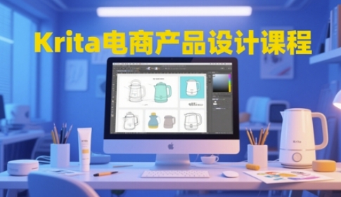 Krita电商产品设计课程，掌握从工具使用到创意落地的全链路设计能力-入圈