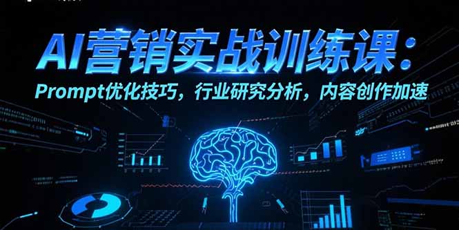 （15465期）AI营销实战训练课：Prompt优化技巧，行业研究分析，内容创作加速-入圈