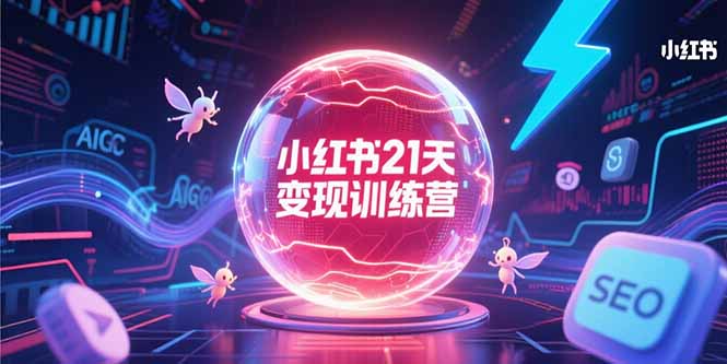 （15328期）小红书21天变现训练营，AIGC工具高效应用，SEO优化核心技巧-入圈