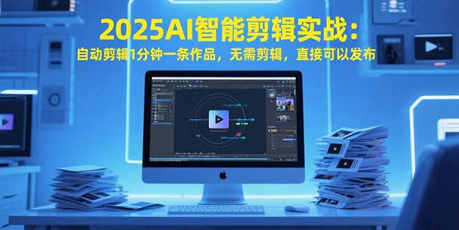 （15504期）2025AI智能剪辑实战：自动剪辑1分钟一条作品，无需剪辑，直接可以发布-入圈
