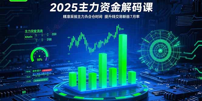 （15511期）2025主力资金解码课：精准捕捉主力建仓时机，提升短线交易胜率(更新7月)-入圈