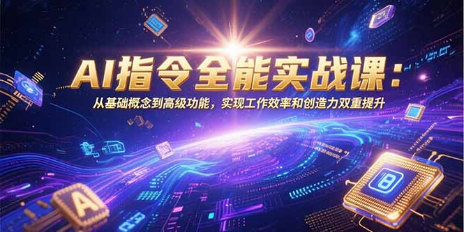 （15455期）AI指令全能实战课：从基础概念到高级功能，实现工作效率和创造力双重提升-入圈