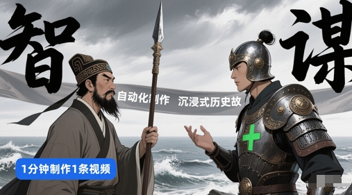 扣子工作流一键生成沉浸式历史故事，一天工作量，3分钟搞定-入圈