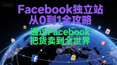 Facebook独立站从0到1全攻略，通过FacebboK把货卖到全世界-入圈
