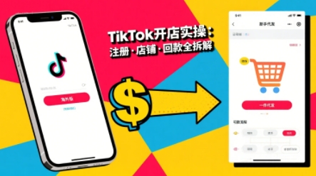 TikTok从开店到投流的进阶课，从基础实操到高阶技巧一网打尽-入圈