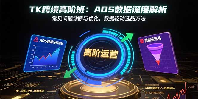 （15809期）TK跨境高阶班：ADS数据深度解析，常见问题诊断与优化，数据驱动选品方法-入圈