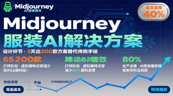 AI在服装领域的运用，使用midjourney做服装辅助企业降低成本-入圈