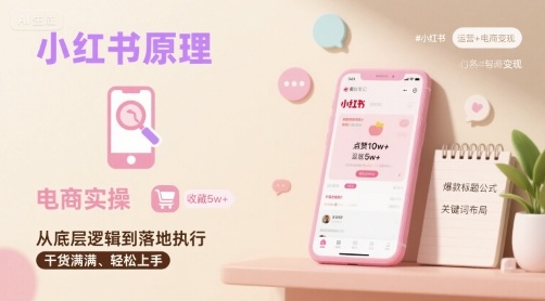 小红书原理以及详细实操流程，小红书电商教程-入圈