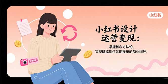 （15636期）小红书设计运营变现：掌握核心方法论，实现既能创作又能接单的商业闭环-入圈