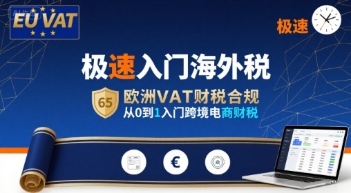 极速入门海外税，欧洲VAT财税合规，从0到1入门跨境电商财税-入圈
