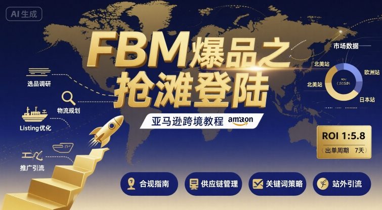 FBM爆品之抢滩登陆-亚马逊跨境教程-入圈