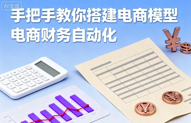 手把手教你搭建电商模型-电商财务自动化-入圈