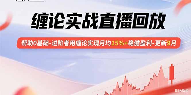 （15919期）缠论实战直播回放：帮助0基础-进阶者用缠论实现月均15%+稳健盈利-更新9月-入圈